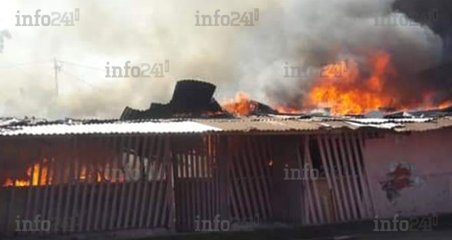 Port-Gentil&nbsp;: Un violent incendie ravage 8 habitations et 2 bars à Matiti 2