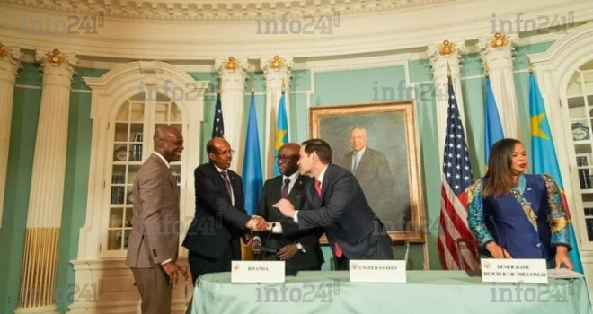 RDC-Rwanda  &nbsp;: l’Union africaine salue une percée diplomatique historique à Washington