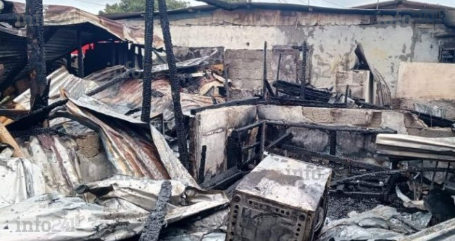 Port-Gentil&nbsp;: Plusieurs familles à la belle étoile après le violent incendie de leurs habitations