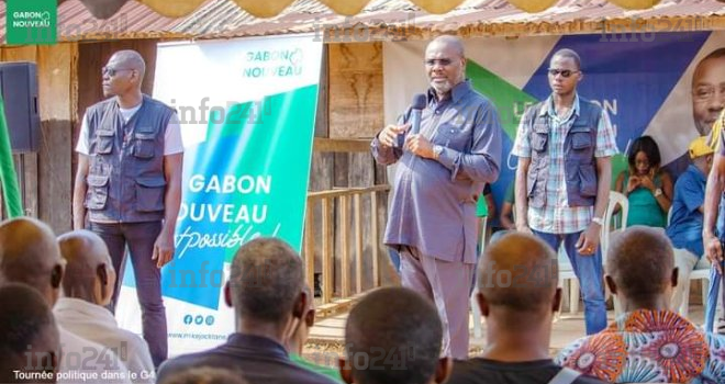 Tournée politique  du candidat à la présidentielle de 2023 Mike Jocktane  dans la Ngounié&nbsp;: étape de Lebamba 