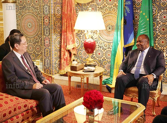 Gabon/Chine : Yu Zhengsheng reçu en audience par Ali Bongo à Libreville