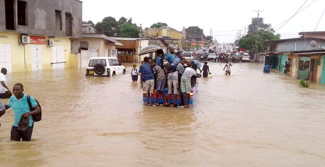 Libreville une nouvelle fois victime de fortes pluies diluviennes&nbsp;!