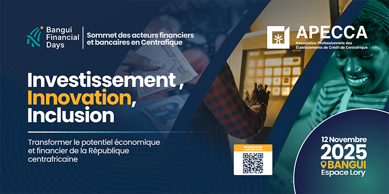 Bangui Financial Days 2025&nbsp;: 300 décideurs réunis pour faire de la Centrafrique un hub financier régional