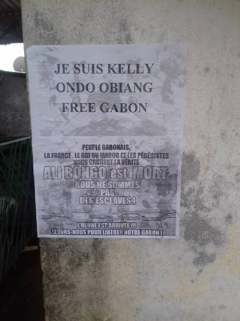 Des messages de soutien à Kelly Ondo Obiang pilulent dans la capitale gabonaise