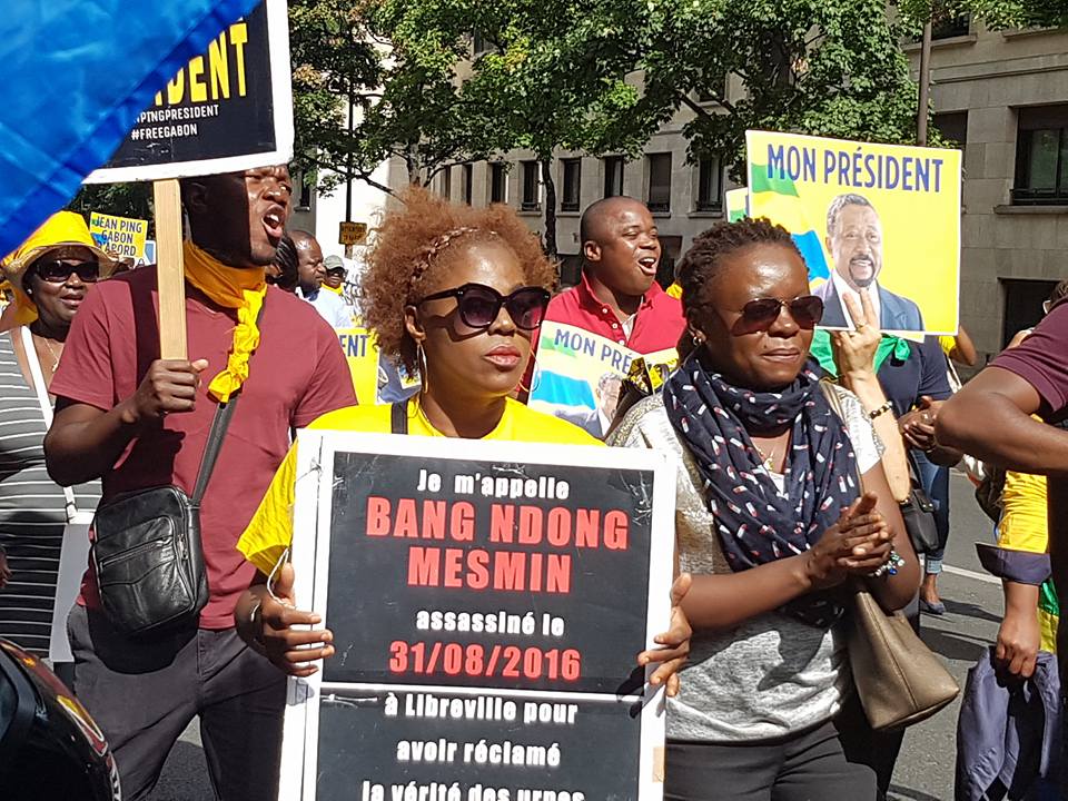 49e semaine de protestation de la diaspora gabonaise contre le hold-up électoral d’Ali Bongo 